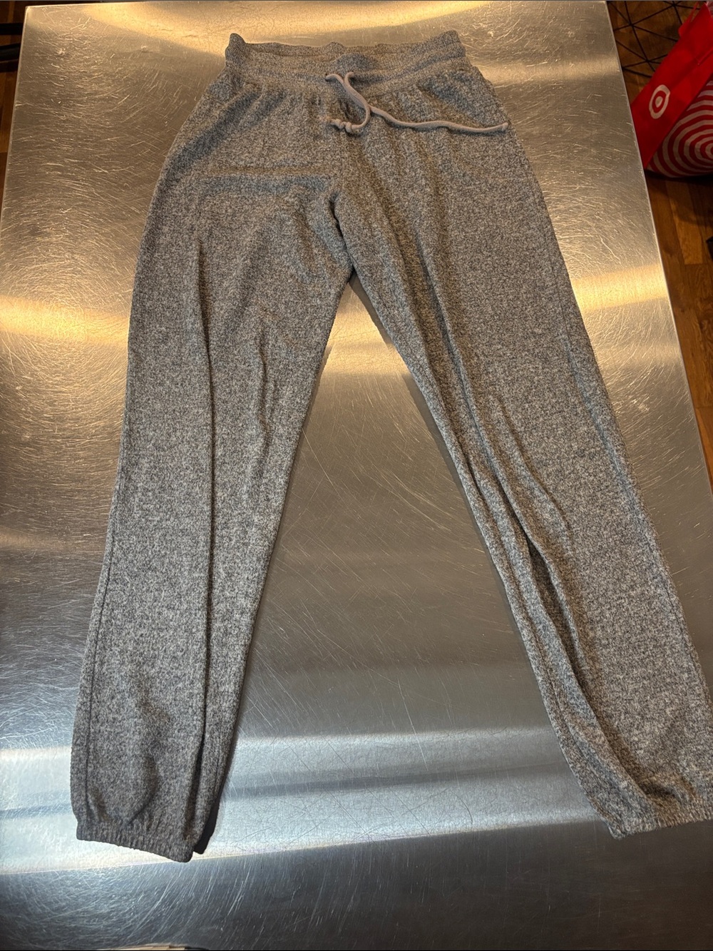 Cozy Heather Gray Drawstring Joggers